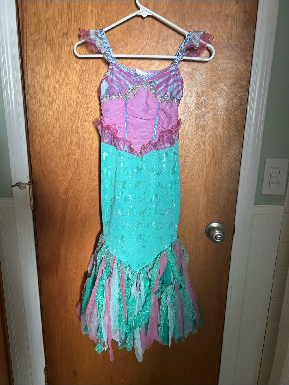 Disney Store Girls' Purple & Teal Mermaid Costume Dress size 7/8